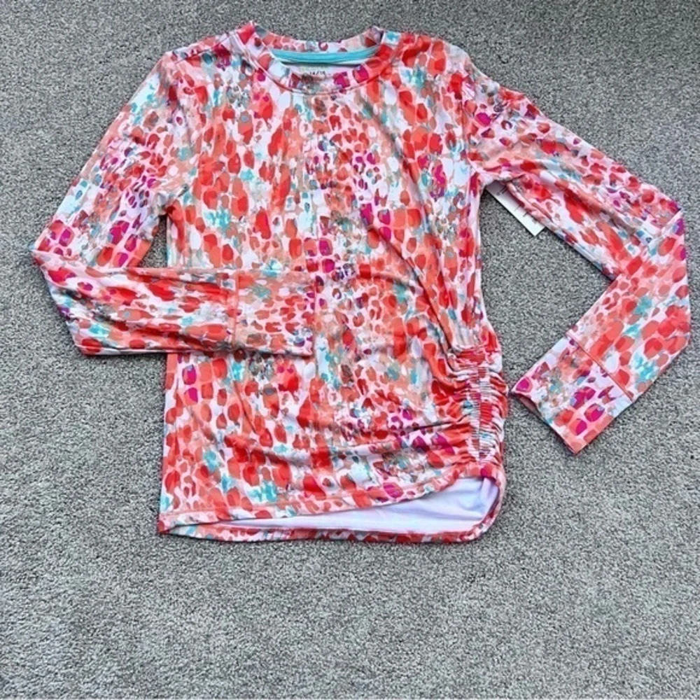 💚NWT Tek Gear girls size 14/16 bike shorts and long sleeve athletic top